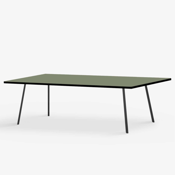 Domusnord Line View Linoleums Stort Spisebord med sort kant 230 x 90 cm i 14 farver