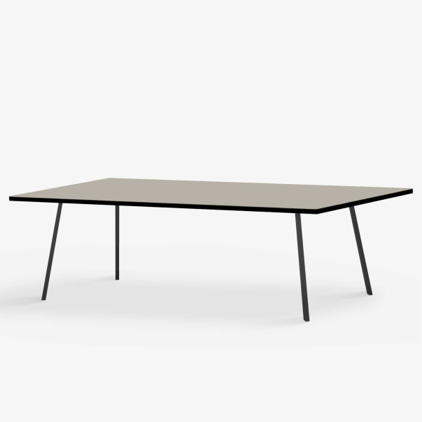 Domusnord Line View Linoleums Stort Spisebord med sort kant 230 x 90 cm i 14 farver