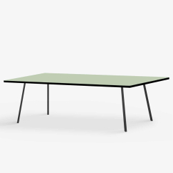 Domusnord Line View Linoleums Stort Spisebord med sort kant 230 x 90 cm i 14 farver