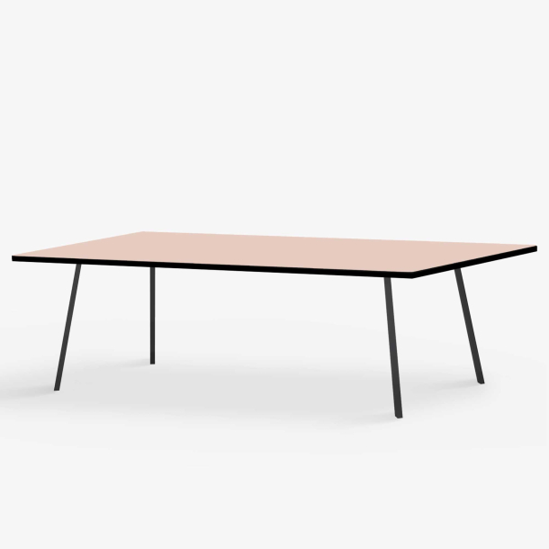 Domusnord Line View Linoleums Stort Spisebord med sort kant 230 x 90 cm i 14 farver