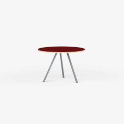 Domusnord Line View Linoleums rundt Spisebord krydsfinr 90 cm i 19 farver