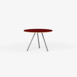 Domusnord Line View Linoleums rundt Spisebord krydsfinr 90 cm i 19 farver