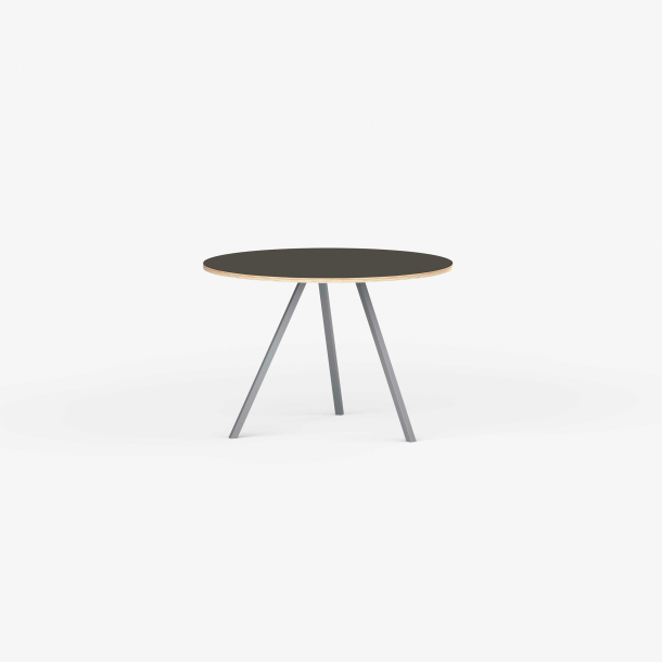 Domusnord Line View Linoleum rundt konferencebord og mdebord krydsfinr 90 cm i 14 farver