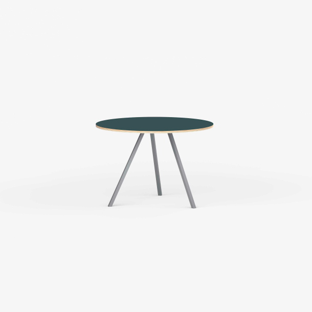 Domusnord Line View Linoleum rundt konferencebord og mdebord krydsfinr 90 cm i 14 farver