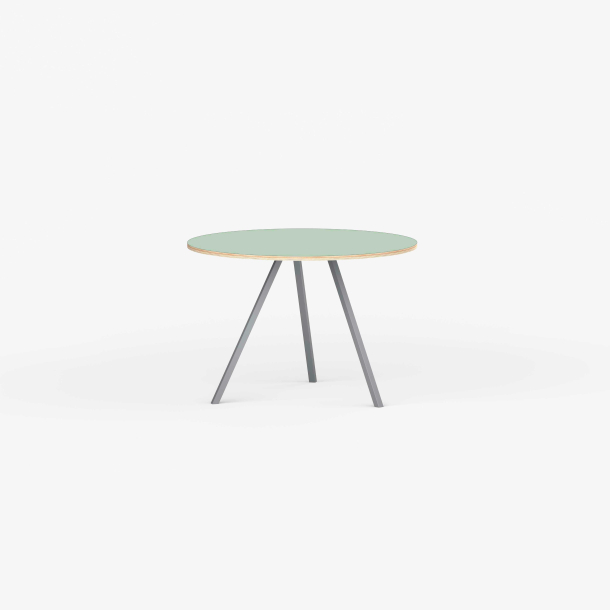 Domusnord Line View Linoleums rundt Spisebord krydsfinr 90 cm i 19 farver