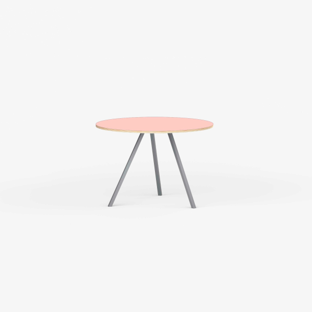 Domusnord Line View Linoleum rundt konferencebord og mdebord krydsfinr 90 cm i 14 farver