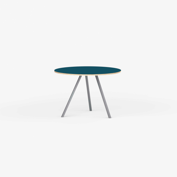 Domusnord Line View Linoleums rundt Spisebord krydsfinr 90 cm i 19 farver