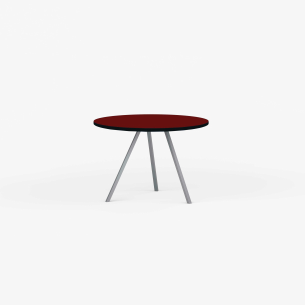 Domusnord Line View Linoleums round Dining table black edge 90 cm in 19 colors
