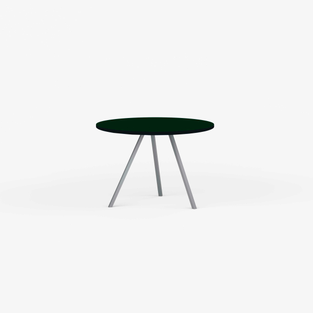 Domusnord Line View Linoleums round Dining table black edge 90 cm in 19 colors