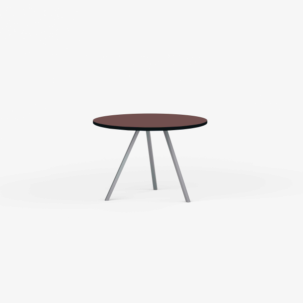 Domusnord Line View Linoleums round Dining table black edge 90 cm in 19 colors