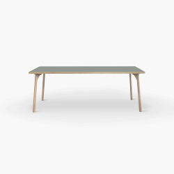 Domusnord Room Linoleums Desk and dining table in Oak 160 x 80 cm in 19 colors