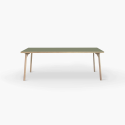 Domusnord Room Linoleums Desk and dining table in Oak 160 x 80 cm in 19 colors
