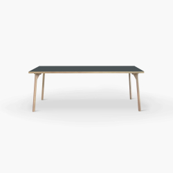 Domusnord Room Linoleums Desk and dining table in Oak 160 x 80 cm in 19 colors