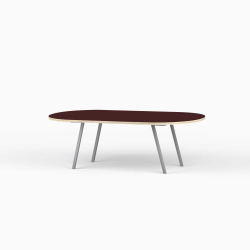 Domusnord LV Lounge Table with linoleum and plywood birch - Medium