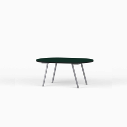 Domusnord LV Lounge Table  sofabord med linoleum og sort kant  small