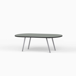 Domusnord LV Lounge Table – sofabord med linoleum og sort kant – medium