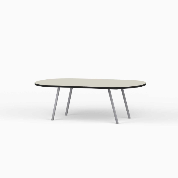 Domusnord LV Lounge Table  sofabord med linoleum og sort kant  medium