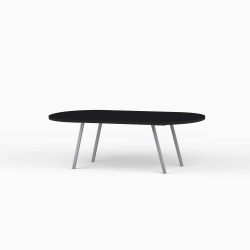 Domusnord LV Lounge Table – sofabord med linoleum og sort kant – medium