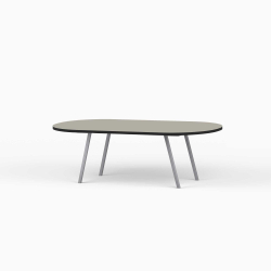 Domusnord LV Lounge Table – sofabord med linoleum og sort kant – medium