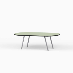 Domusnord LV Lounge Table – sofabord med linoleum og sort kant – medium