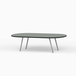 Domusnord LV Lounge Table with linoleum and black edges - Large