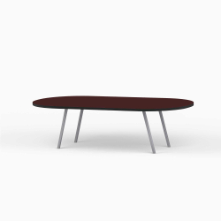 Domusnord LV Lounge Table with linoleum and black edges - Large