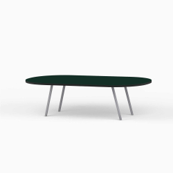 Domusnord LV Lounge Table with linoleum and black edges - Large