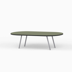 Domusnord LV Lounge Table with linoleum and black edges - Large