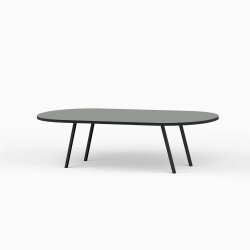 Domusnord LV Lounge Table with linoleum and black edges - Large