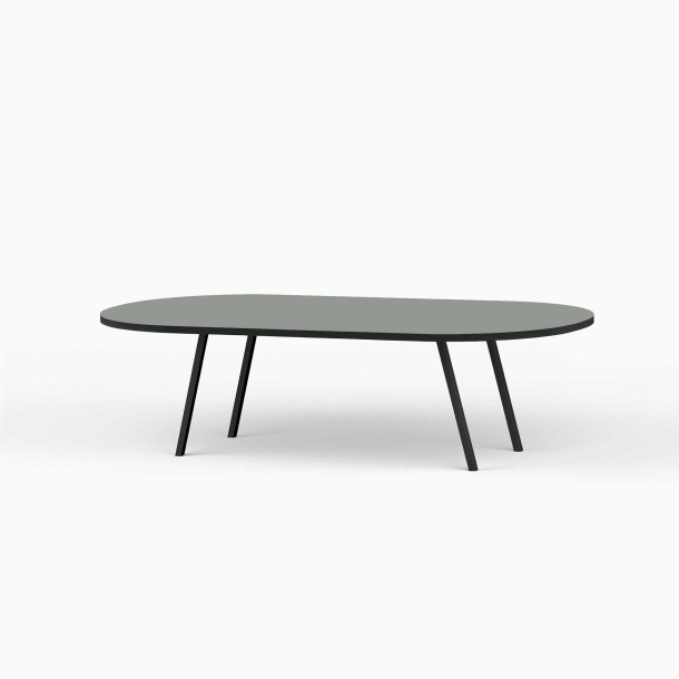 Domusnord LV Lounge Table with linoleum and black edges - Large