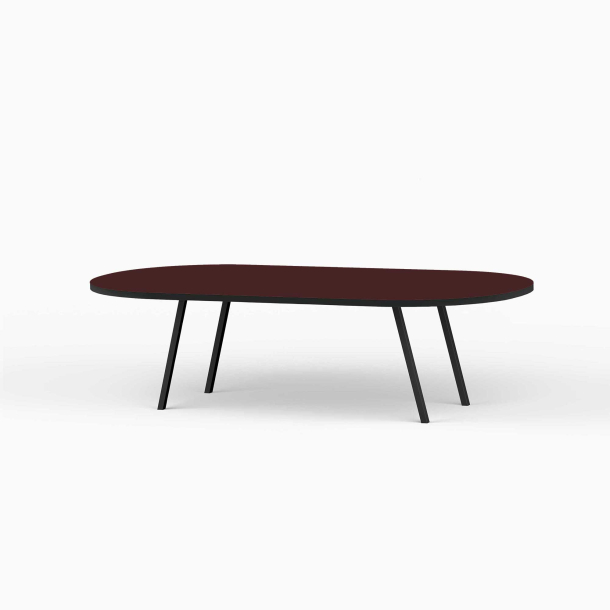 Domusnord LV Lounge Table with linoleum and black edges - Large
