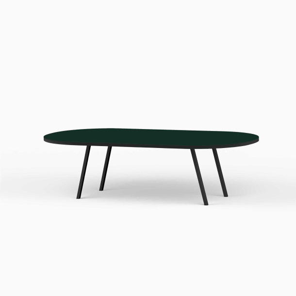 Domusnord LV Lounge Table with linoleum and black edges - Large