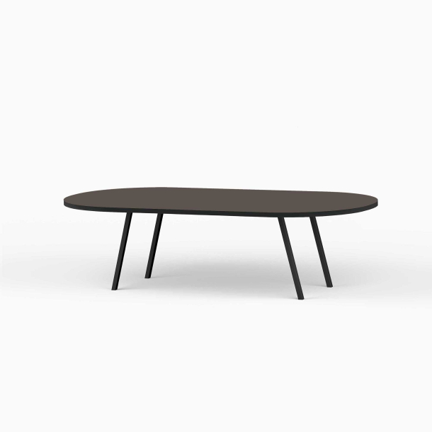 Domusnord LV Lounge Table with linoleum and black edges - Large