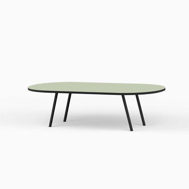Domusnord LV Lounge Table  sofabord med linoleum og sort kant  large