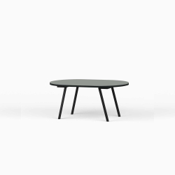 Domusnord LV Lounge Table  sofabord med linoleum og sort kant  small