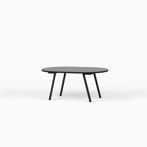 Domusnord LV Lounge Table  sofabord med linoleum og sort kant  small