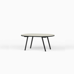 Domusnord LV Lounge Table  sofabord med linoleum og sort kant  small