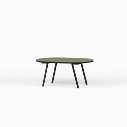 Domusnord LV Lounge Table  sofabord med linoleum og sort kant  small