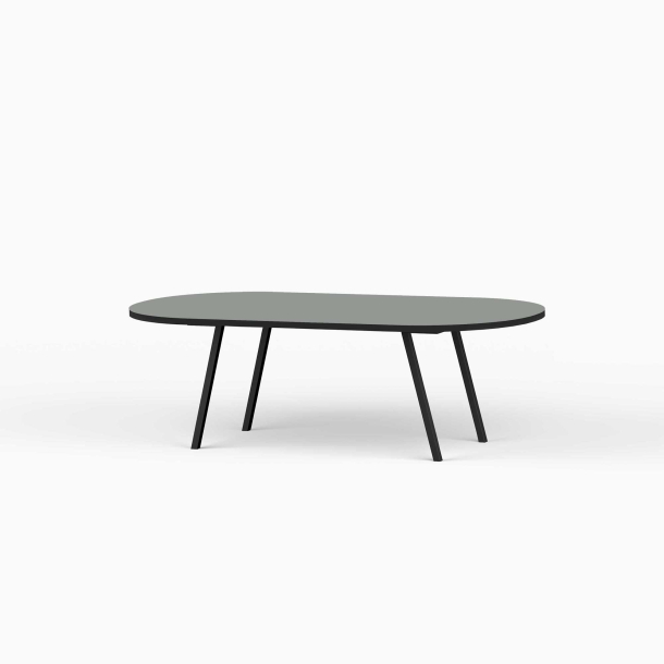 Domusnord LV Lounge Table  sofabord med linoleum og sort kant  medium