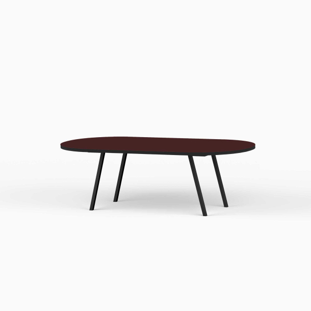 Domusnord LV Lounge Table  sofabord med linoleum og sort kant  medium