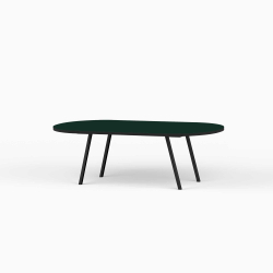 Domusnord LV Lounge Table – sofabord med linoleum og sort kant – medium
