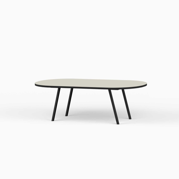 Domusnord LV Lounge Table  sofabord med linoleum og sort kant  medium