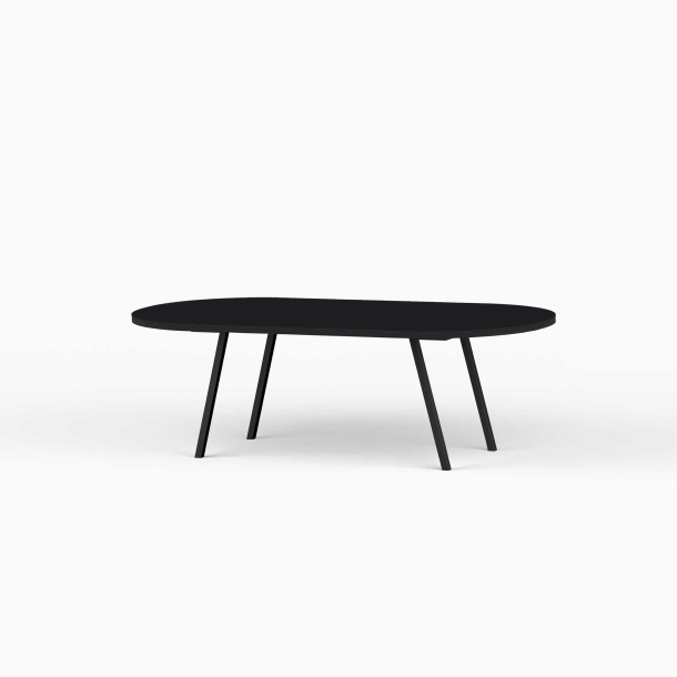 Domusnord LV Lounge Table  sofabord med linoleum og sort kant  medium