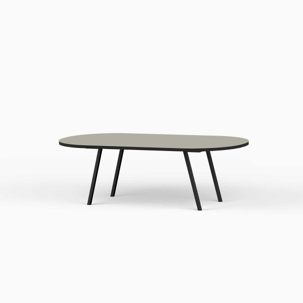Domusnord LV Lounge Table  sofabord med linoleum og sort kant  medium