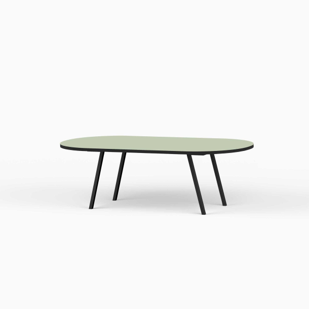 Domusnord LV Lounge Table  sofabord med linoleum og sort kant  medium