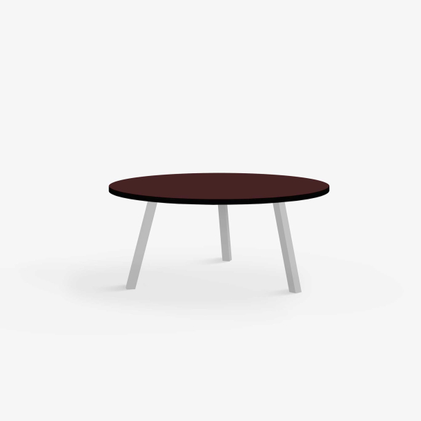 Domusnord LV Round Lounge Table  rundt sofabord med linoleum og sort kant - 75