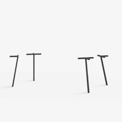 Domusnord Line View Linoleums Stort Spisebord med sort kant 230 x 90 cm i 14 farver