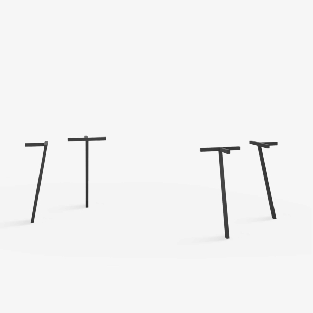 Domusnord Line View Linoleums Stort Spisebord med sort kant 230 x 90 cm i 14 farver