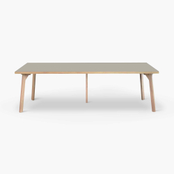 Domusnord Room Linoleum stort konferencebord og mdebord i Eg 300 x 100 cm i 19 farver