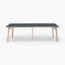 Domusnord Room Linoleum stort konferencebord og mdebord i Eg 300 x 100 cm i 19 farver